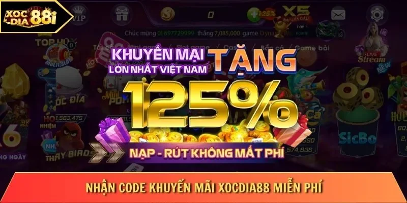 Nhận code khuyến mãi Xocdia88 miễn phí
